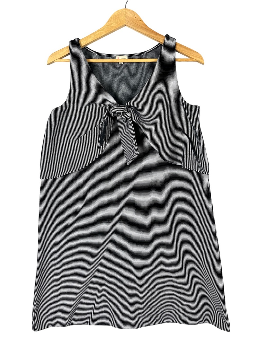 Cremieux Striped Tie-Front Dress